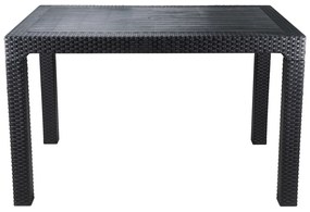 Kerti asztal Ratan Lux, 120 x 75 x 75 x 75,antracit