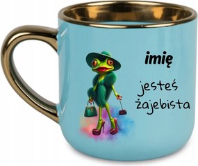 Elegáns bögre „Te vagy a béka a név" Születésnapi ajándék 400 Kék