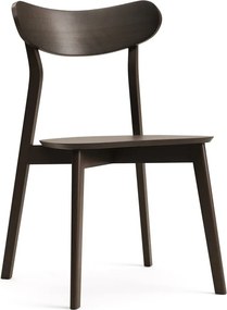Barna étkezőszék szett tölgyfa dekorral, 2 db-os Safina – Kave Home