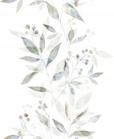 Tapéta Levél Motívum Árnyalat Kék Szürke Barna Tapéta