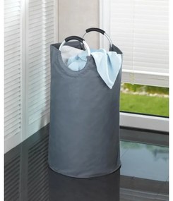 WENKO 3440803100 - JUMBO szennyeskosár 38x72 cm antracit/ezüst/fekete