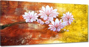 Vászonkép 60x30 Magnólia ág virágok
