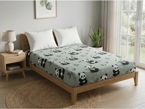 Mikroszálas lepedő PANDA RELAX mentás 90x200 cm