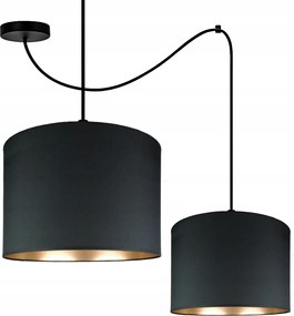 Függő Lámpa Arany Pók Fekete Lámpabúra Arany Belső Nappali Hálószoba