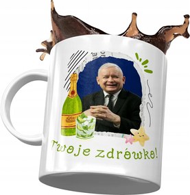 Bögre Jaroslaw Kaczynski Pis Politikusok Ajándék Nyomtatott Fotóval
