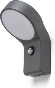 RENDL ELIA PIR fali lámpa antracitszürke 230V LED 9W IP44 3000K