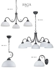 Jupiter 1490 - Csillár láncon SAGA 3xE27/60W/230V