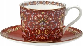 225 ml-es csésze porcelán csészealj bone china elegancia keleti minta