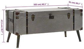 öntött fa dohányzóasztal 102 x 51 x 47,5 cm