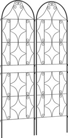 Outsunny Szabálytalan Mintázatú Mászó Növény Támogatás, 2 darabos Készlet, Kerti Trellis Zöldségekhez, Kúszónövényekhez, Virágokhoz, Fém, 50 x 180 cm,