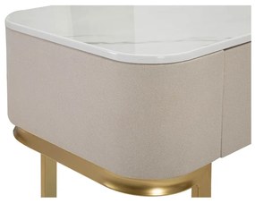Bézs-aranyszínű konzolasztal 40x100 cm Beauty – Mauro Ferretti
