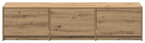 TV Szekrény LED világítással Artisan Tölgy 165x34x40 cm Szerelt Fa
