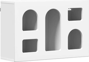 vidaXL Függő szekrény polcokkal Fehér 60 x 20 x 40 cm Faanyag