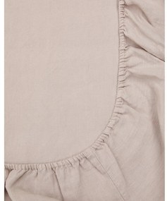 Szürkésbarna gumis pamut lepedő 150x200 cm Simmel – Kave Home