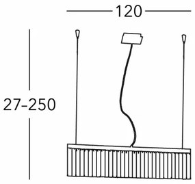 Kolarz 314.87.5 - Kristály csillár zsinóron PRISMA 7xG9/25W/230V fényezett króm