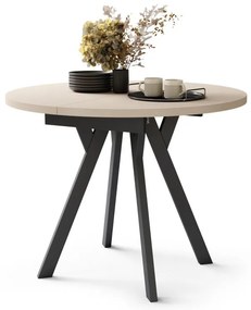 Étkezőasztal ARTUR bézs/fekete