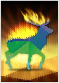 Poszterek 70x100 Szarvas modern kép