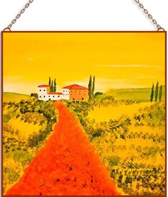 Toscana üvegkép, falikép