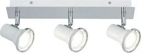 Beltéri karos spotlámpa gu10 3x50w fehér steve