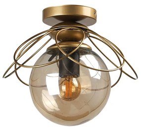 Aranyszínű mennyezeti lámpa Alaca – Squid Lighting