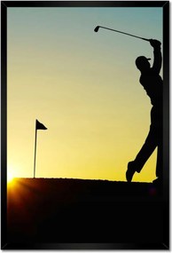Poszterek keretben 40x60 Golfista Céllövés