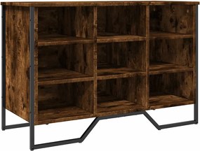 vidaXL füstös tölgy színű szerelt fa cipőszekrény 90 x 38 x 61,5 cm