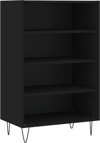 vidaXL fekete szerelt fa magasszekrény 57 x 35 x 90 cm