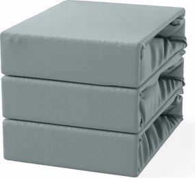 Pamut lepedő gumis 180x200 Szürke Acél