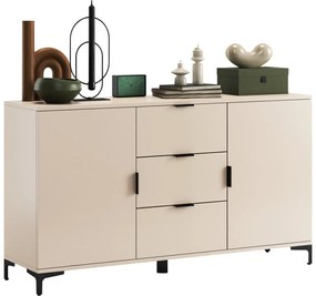 LORA bézs komód fiókokkal és ajtókkal