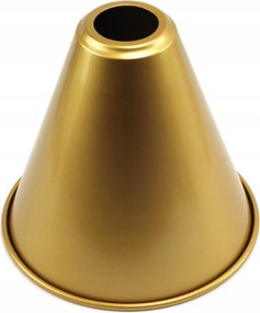 arany színű fém búra nagy lámpaernyő E27 fémből Diy loft kézműves retro lámpa