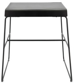 Fekete fém étkezőasztal 58x75 cm A-Café – Zone