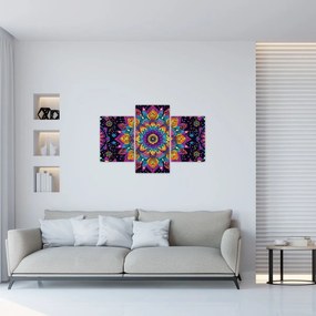 Kép - Kaleidoszkópos mandala (90x60 cm)