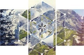 Kép - Geometriai ábra (90x60 cm)