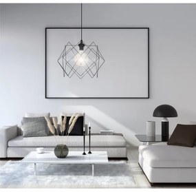 Csillár zsinóron GALL 1xE27/60W/230V fekete