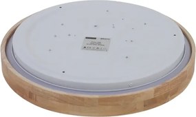 Brilagi - Dimmelhető LED lámpatest WOODROUND LED/30W/230V 3000-6000K átm. 40 cm+távirányító