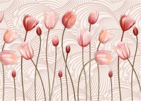 Kép - rózsaszín tulipán (70x50 cm)