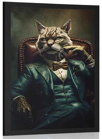 Plakát állati gengszter macska