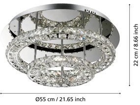 Eglo 39003 - LED Mennyezeti lámpa TONERIA LED/30,5W/230V