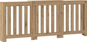 vidaXL kézműves tölgy szerelt fa radiátorburkolat 205 x 21,5 x 83,5 cm