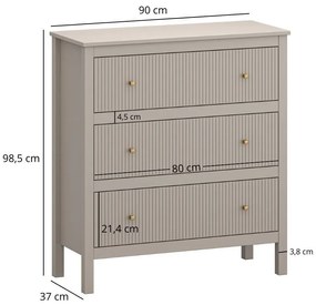 Komód Karankas 2 (taupe) . Akció -15%. 1116955