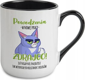 Caffe Bögre 300ml Belső Fekete Ajándék Karácsonyra Sok Szerencsét Áruló Minták