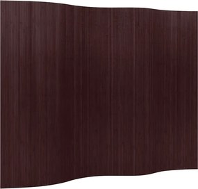 vidaXL sötétbarna bambusz paraván szélessége 250 cm magassága 165 cm
