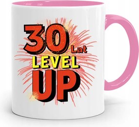 Születésnapra 30 30. 30-as Bögre Rózsaszín Ajándék fényképes nyomattal