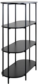 Fekete könyvespolc 36x111 cm Vita - House Nordic