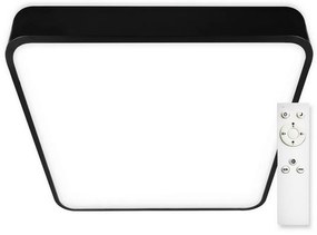 Top Light - LED Dimmelhető mennyezeti lámpa LED/51W/230V szögletes fekete + távirányító