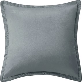 Dekoratív párnahuzat Soft 40x40 velúr grafit szegéllyel