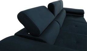 Sarokülőgarnitúra, kék, balos kivitel, AMARETA