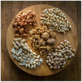 Poszterek 100x100 Mogyoró Pisztácia