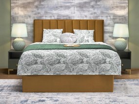 Franciaágy Boxspring 160 cm Asencion (mustár). 1092472