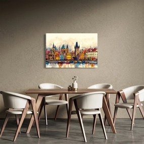 Kép - Ősz a festett városban (90x60 cm)